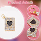 20Pcs 4 Colors Alloy with Rhinestone Pendants(PALLOY-AB00097)-4