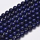 Dyed Natural Lapis Lazuli Round Beads Strands(G-M169-6mm-05)-1