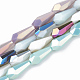 Electroplate Opaque Solid Color Glass Beads Strands(EGLA-T008-12-M)-1