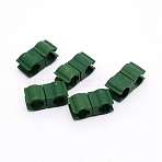 Universal Flower Rattan PE Buckles Clips, for Gardening, Dark Green, 15.5x32x14mm(TOOL-WH0129-70)