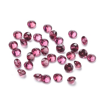 Faceted Natural Garnet Cabochons, Pointed Back, Diamond Shape, 2.5x1.7mm