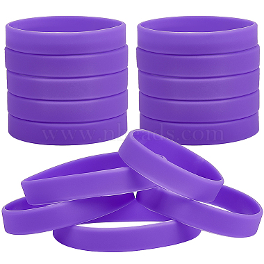Medium Purple Silicone Bracelets