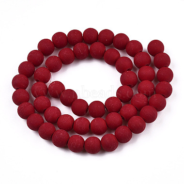 Opaque Glass Beads Strands(X-GLAA-T032-P8mm-MD05)-3