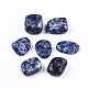 perles de jaspe tache bleue naturelle(G-N332-014)-2