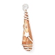 Electroplated Raw Rough Natural Quartz Crystal Copper Wire Wrapped Pendants(PALLOY-JF02413-02)-3