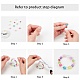 Bubblegum ab couleur perles acryliques craquelées transparentes(CACR-NB0001-02)-4