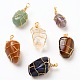 Natural Gemstone Pendants(PALLOY-JF00507)-1