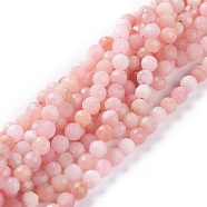 Natural Pink Opal Beads Strands, Round, Faceted, 4mm, Hole: 0.8mm, about 89pcs/strand, 15.55nches(39.5cm)(G-A026-A07-4mm)