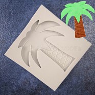 Food Grade Silicone Molds, Fondant Molds, For DIY Cake Decoration, Chocolate, Candy, UV Resin & Epoxy Resin Jewelry Making, Coconut Tree, Antique White, 83x82mm, Inner Measure: 71x74mm(DIY-I012-84)