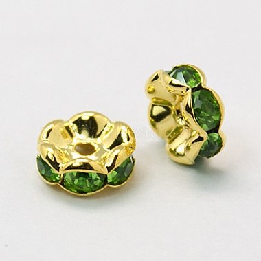 Brass Rhinestone Spacer Beads(RSB028NF-10G)-2