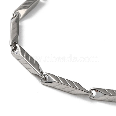 201 Stainless Steel Arrow Link Chain Necklaces for Men Women(NJEW-G112-05P)-2