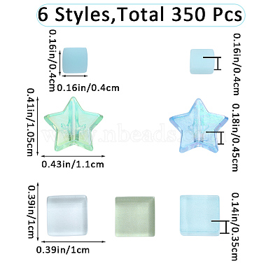 Glasmosaikfliesen mit Farbverlauf(MOSA-WH0001-05E)-2