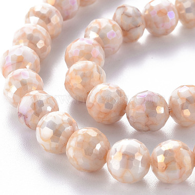 Opaque Baking Painted Glass Beads Strands(EGLA-N006-005H)-3
