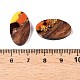 Transparent Resin and Walnut Wood Pendants(RESI-T057-03M)-3