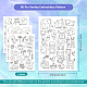 4 Sheets 11.6x8.2 Inch Stick and Stitch Embroidery Patterns(DIY-WH0455-015)-2