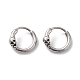 304 Stainless Steel Skull Hoop Earrings for Men Women(EJEW-F312-03AS)-1