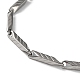 201 Stainless Steel Arrow Link Chain Necklaces for Men Women(NJEW-G112-05P)-2