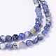 Faceted Natural Sodalite Round Bead Strands(G-L377-45-4mm)-1