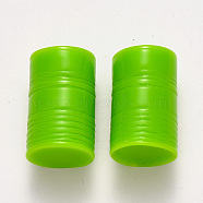 Resin Beads, No Hole/Undrilled, Tin, Green, 23.5x14.5mm(CRES-R193-02C)