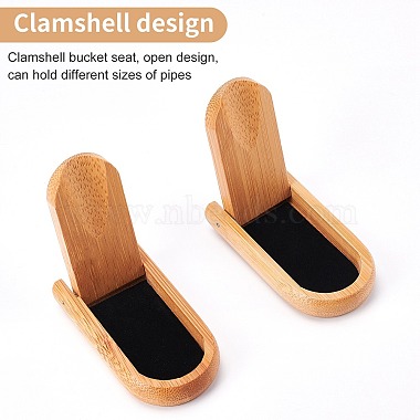 Bamboo Foldable Bamboo Tobacco Pipe Stand Holder Display(AJEW-WH0237-47)-4