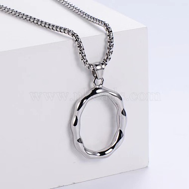 Letter O Stainless Steel Necklaces