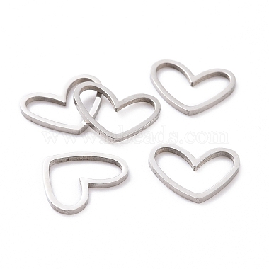 Stainless Steel Color Heart 201 Stainless Steel Linking Rings