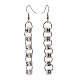Word Ivrhes Long Brass Dangle Earrings for Women(EJEW-JE04753)-5
