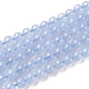 Grade A Natural Blue Agate Beads Strands(G-F222-29-10mm-1)-1