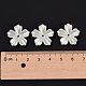 5-Petal Flower ABS Plastic Imitation Pearl Bead Caps(OACR-R016-21)-4