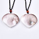 Collares con colgante fósil de concha natural(NJEW-S421-004)-1