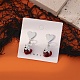 Alloy with Handmade Lampwork Stud Dangle Earrings(LA-CBA71FC-01P-D)-1
