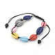 Adjustable Nylon Thread Cord Braided Bracelets(X-BJEW-JB04073)-1