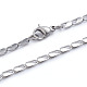 304 Stainless Steel Chain Necklaces(NJEW-L173-008-P)-1