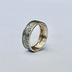Alloy Finger Rings, with Engraved Flower Pattern, Antique Silver, US Size 10(19.8mm)(FS-WG7018A-05)