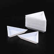 Plastic Display Trays, White, Size: 7.3cm wide, 7.3cm long, 1cm high(X-C015Y)