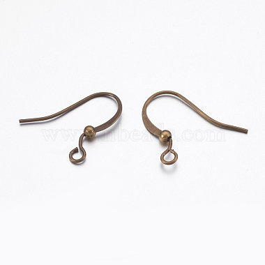 Brass Ear French Earring Hooks(KK-K225-11-AB)-2