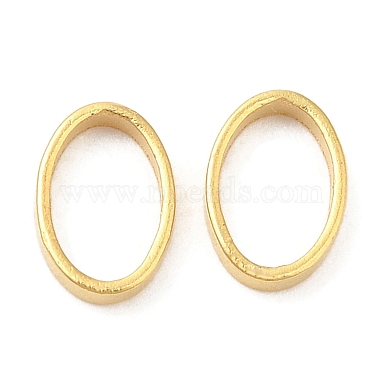 Real 24K Gold Plated Oval Brass Linking Rings