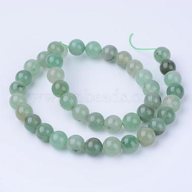 Chapelets de perles en aventurine vert naturel(G-Q462-6mm-20)-2