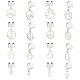 8 Pairs 8 Styles 304 Stainless Steel Cuff Earings(EJEW-UN00005)-1