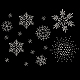 Strass hotfix en forme de flocon de neige(DIY-WH0399-76A)-1