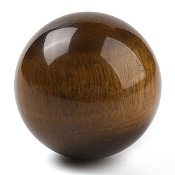 Natural Tiger Eye Sphere Beads, No Hole/Undrilled, Round Ball Beads, 39~41mm(G-I367-07R)