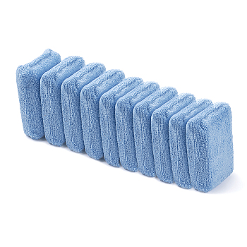 Cleaning Cloths Wash Towel, Rectangle, Light Sky Blue, 120x80x40mm