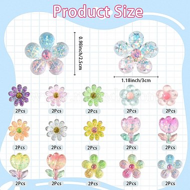 30Pcs 15 Styles Acrylic Cabochons(MACR-SZ0001-91)-2