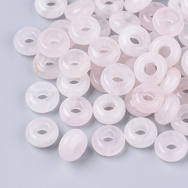 10mm Donut Rose Quartz Beads