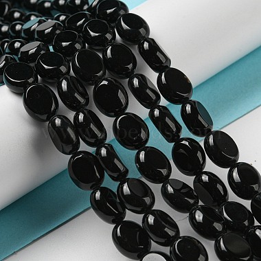 Natural Black Onyx(Dyed & Heated) Beads Strands(G-M420-D10-01)-2