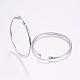 Tarnish Resistant 304 Stainless Steel Big Hoop Earrings(EJEW-F105-19P)-2