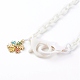 Mixed Shapes Christmas Theme Personalized Acrylic Cable Chain Necklaces(NJEW-JN03403)-3