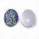 Electroplate Druzy Resin Cabochons(X-CRES-T012-08B)-2