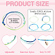 32Pcs 4 Colors Nylon Thread Bracelets Making(BJEW-TAC0068)-3