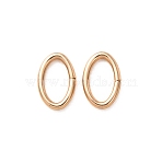 1/20 14K Gold Filled Open Jump Rings, Saw Cut Oval, Yellow Gold Filled, Real 14K Gold Filled, 5.2x3.3x0.6mm, Inner Diameter: 4x2mm(KK-CBAF172-04B-G)
